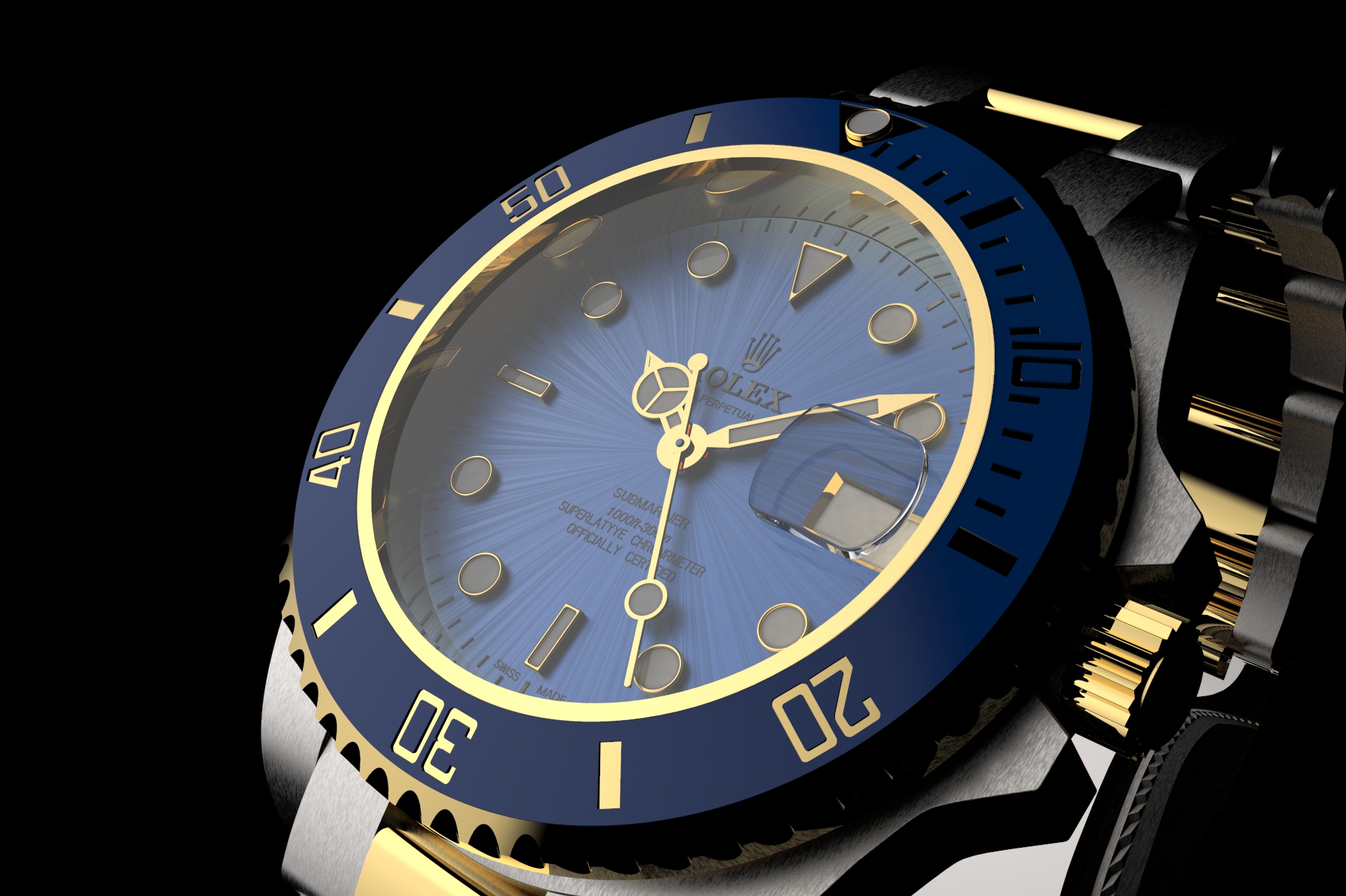 Rolex-Submariner-Modellazione3D-2